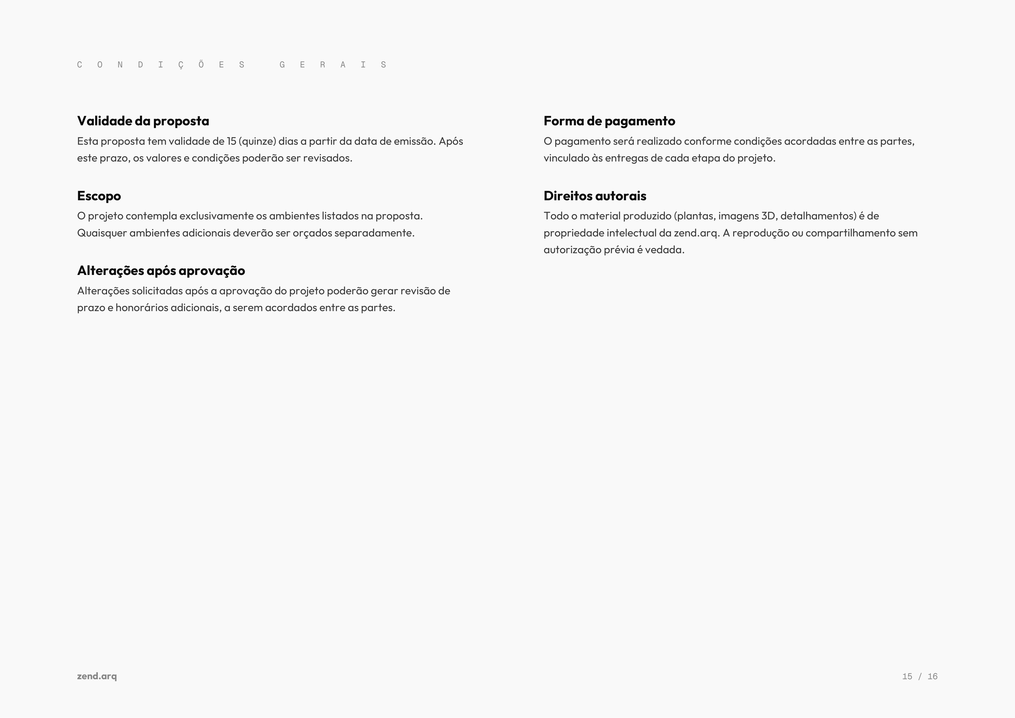 Condições Gerais